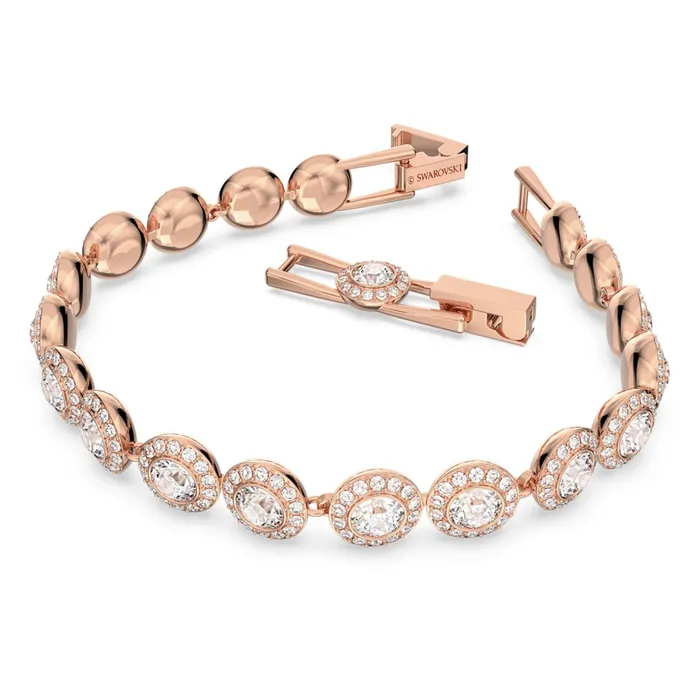 Swarovski Bracelets Swarovski Angelic Bracelet Round cut White Rose GoldTone Plated Swarovski Bracelets Swarovski Angelic Bracelet Round cut White Rose GoldTone Plated