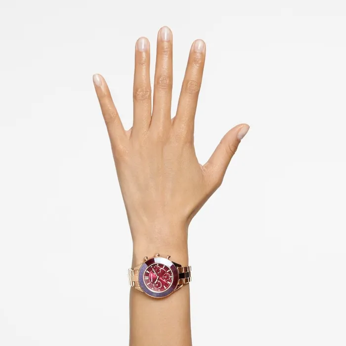 Swarovski Bracelets Swarovski Octea Lux Sport Watch Metal bracelet Red Rose goldtone finish ONE SIZE Swarovski Bracelets Swarovski Octea Lux Sport Watch Metal bracelet Red Rose goldtone finish ONE SIZE