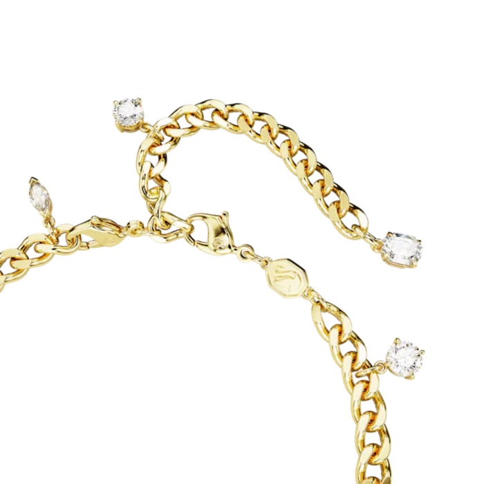 Swarovski Dextera Bracelet and Anklet Mixed cuts White Goldtone plated Swarovski Bracelets