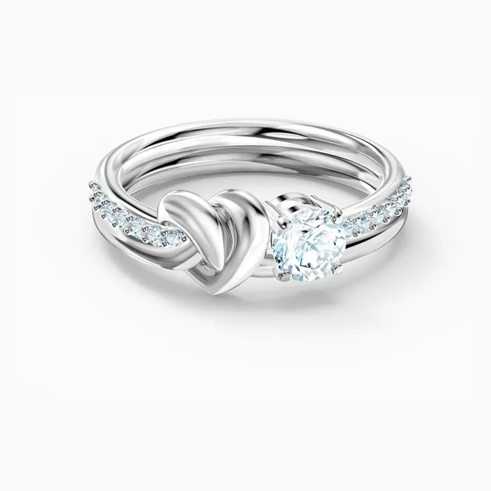 Swarovski Lifelong Heart Ring White Swarovski Rings Swarovski Lifelong Heart Ring White Swarovski Rings