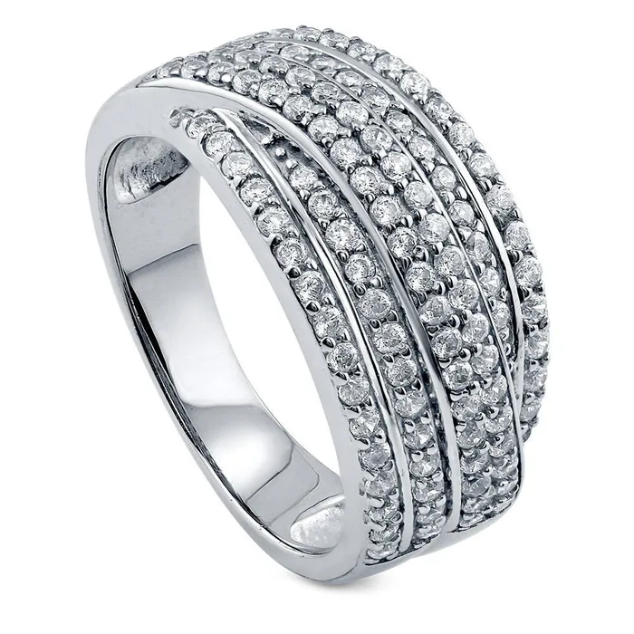Woven CZ Ring in Sterling Silver BERRICLE Rings