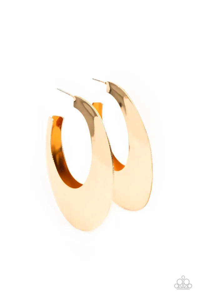 All Eyes On U Jewelry Paparazzi Accessories PreStyled Sets Going OVALboard Gold Paparazzi Errings