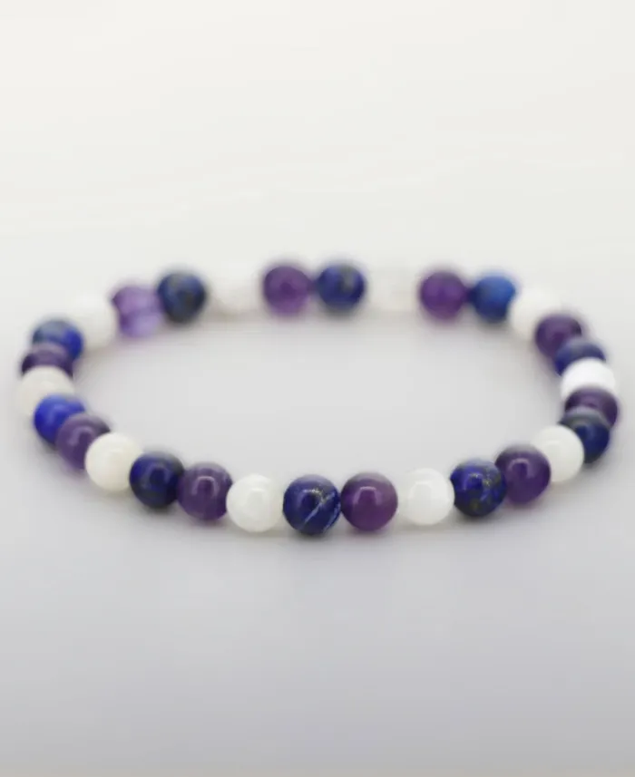 Bracelets Buddha Groove Third Eye Chakra Gemstone Bracelet