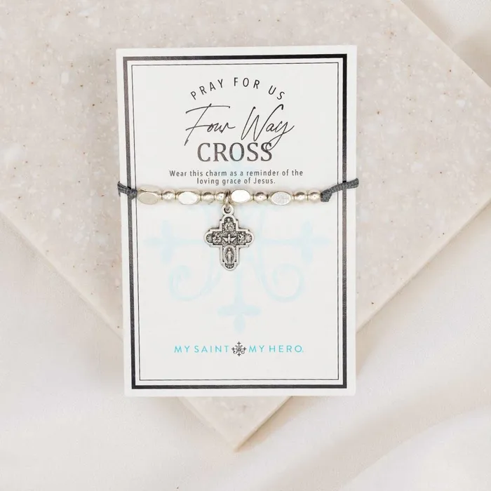 Bracelets Four Way Cross Little Saints Bracelet My Saint My Hero
