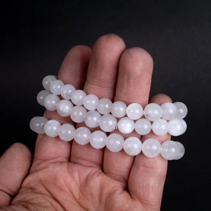 Bracelets InnerVision Crystals Moonstone Bead Bracelet