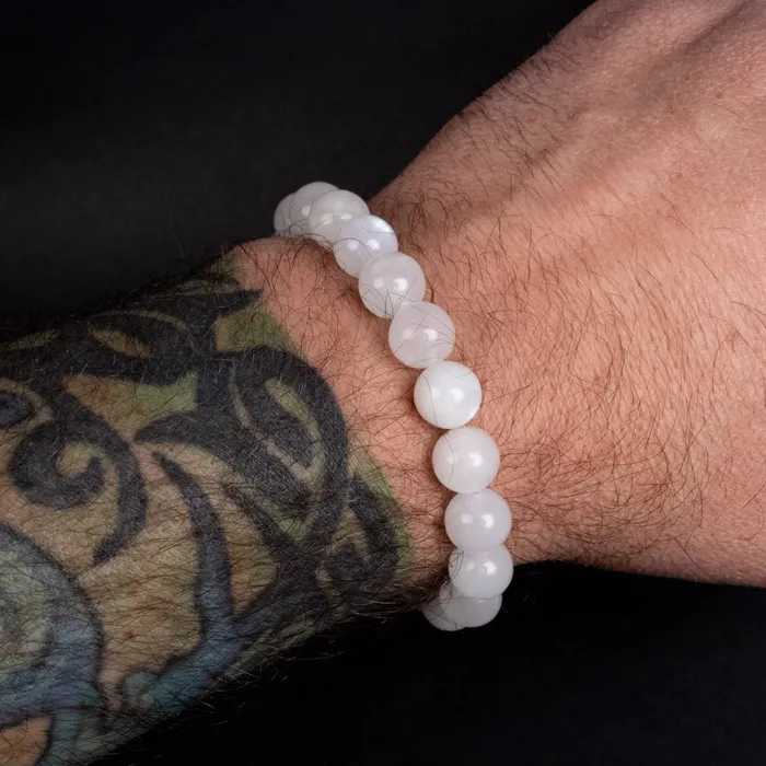Bracelets InnerVision Crystals Moonstone Bead Bracelet