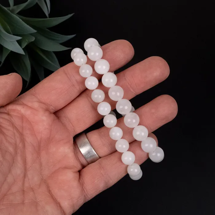 Bracelets InnerVision Crystals Moonstone Bead Bracelet