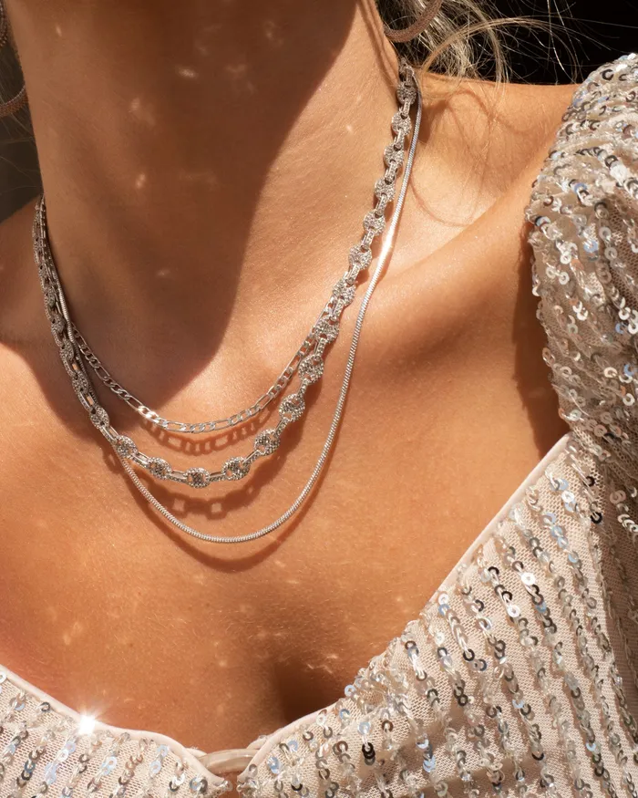 Cecilia Chain Necklace Silver Luv Aj Necklaces