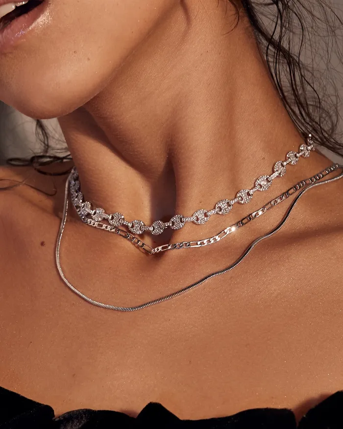 Cecilia Chain Necklace Silver Luv Aj Necklaces