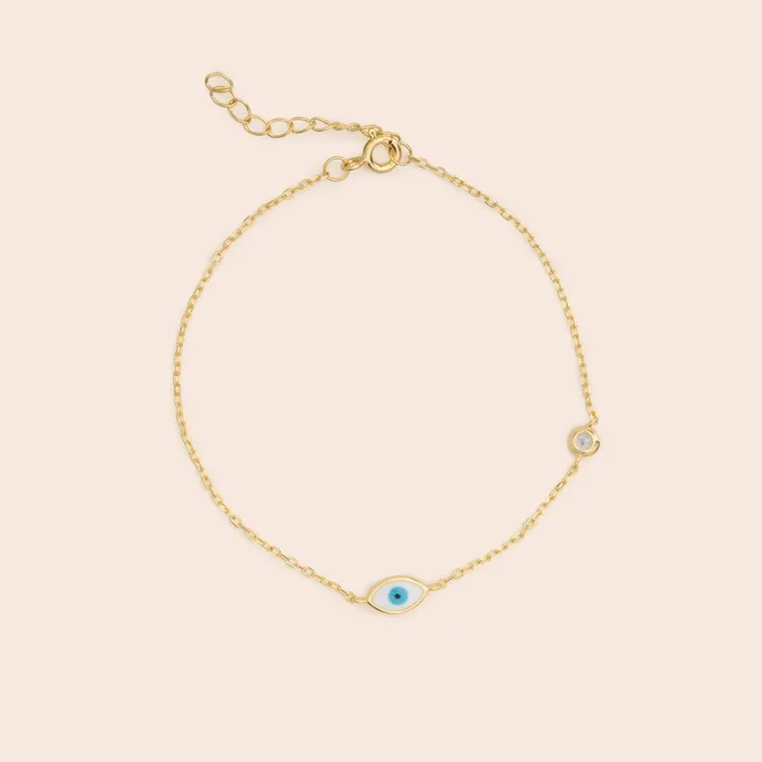 Gemlet Bracelets Mini Evil Eye Chain Bracelet