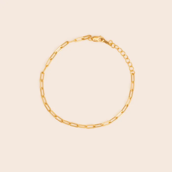 GF Bracelets Dainty Paperclip Chain Bracelet