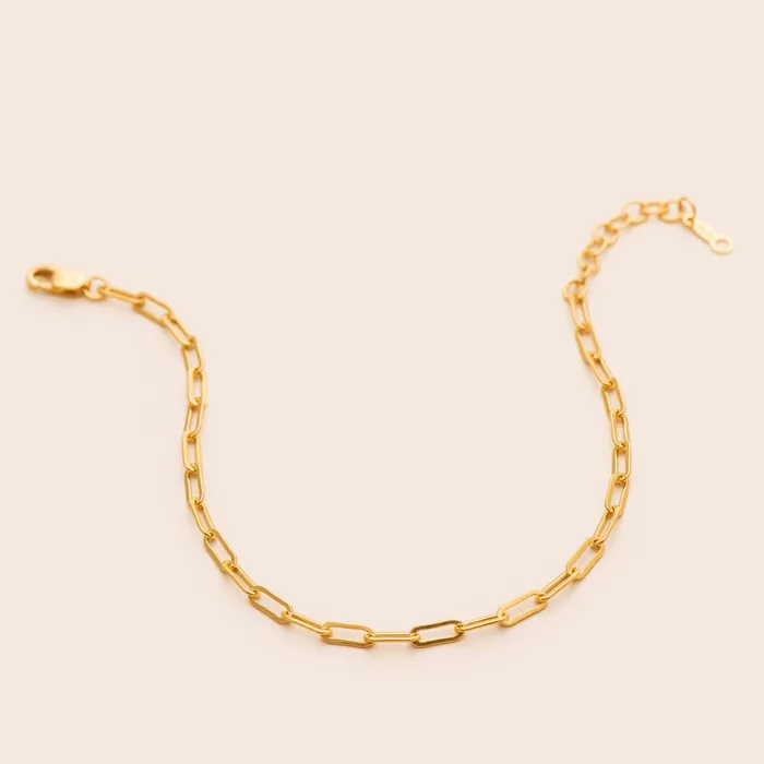 GF Bracelets Dainty Paperclip Chain Bracelet