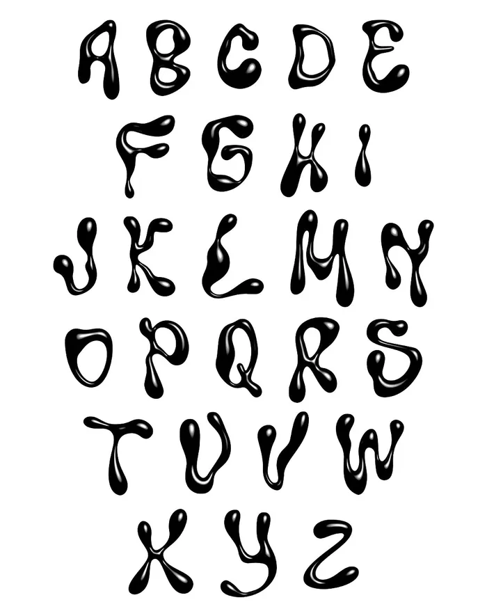 Luv Aj Fine Earrings Goopy Letter Initial Earrings Luv Aj Fine Earrings Goopy Letter Initial Earrings