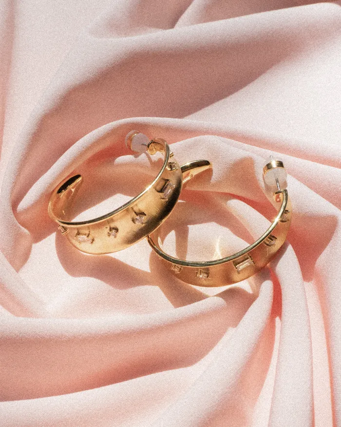 Mixte Statement Hoops Gold Luv Aj PreStyled Sets Mixte Statement Hoops Gold Luv Aj PreStyled Sets