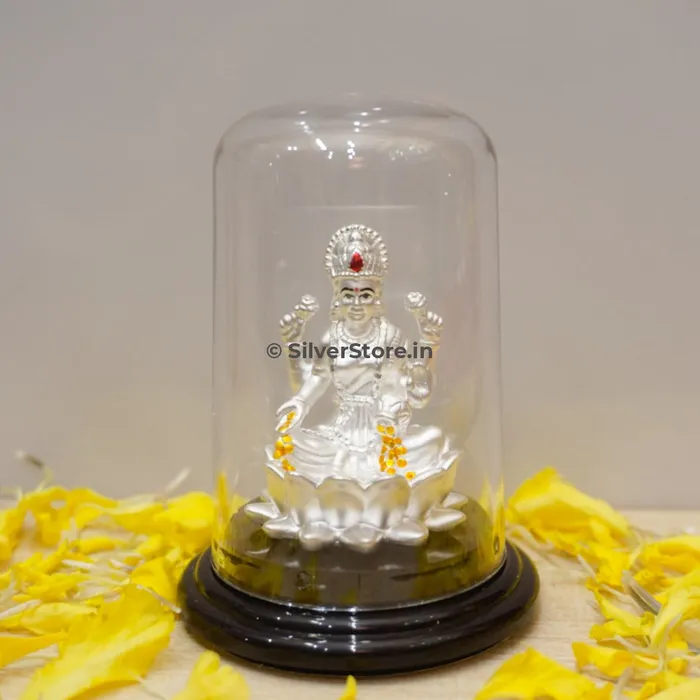 Rings 999 Pure Silver Laxmi Idol LA5 silversrorein