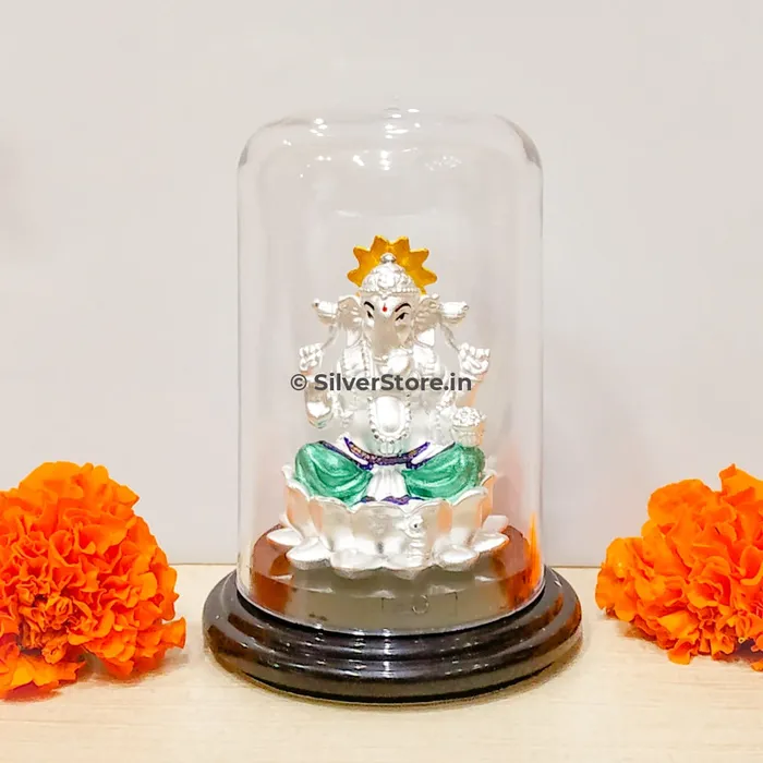Silver Ganesh Idol GA15 silversrorein Rings