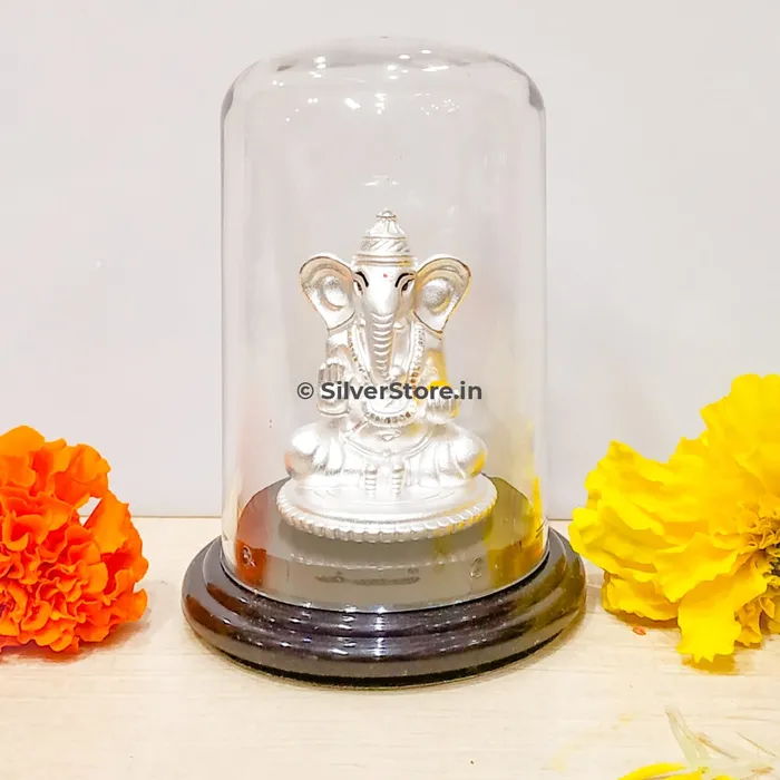 silversrorein Rings Silver Ganesh Idol GA18