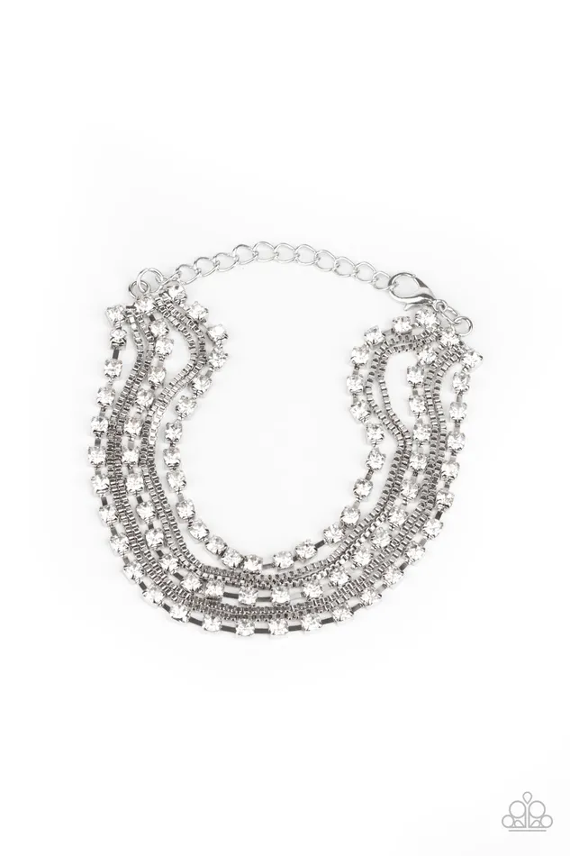 Thats a Smash White Paparazzi Bracelet All Eyes On U Jewelry Paparazzi Accessories Bracelets