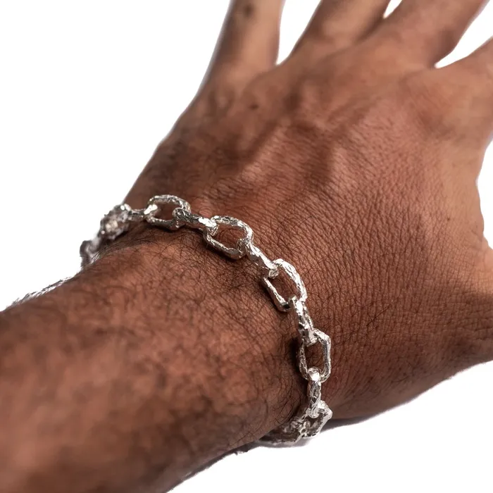 ULA CHAIN LINK BRACELET 925 STERLING SILVER Jess Zabala Jewelry Bracelets